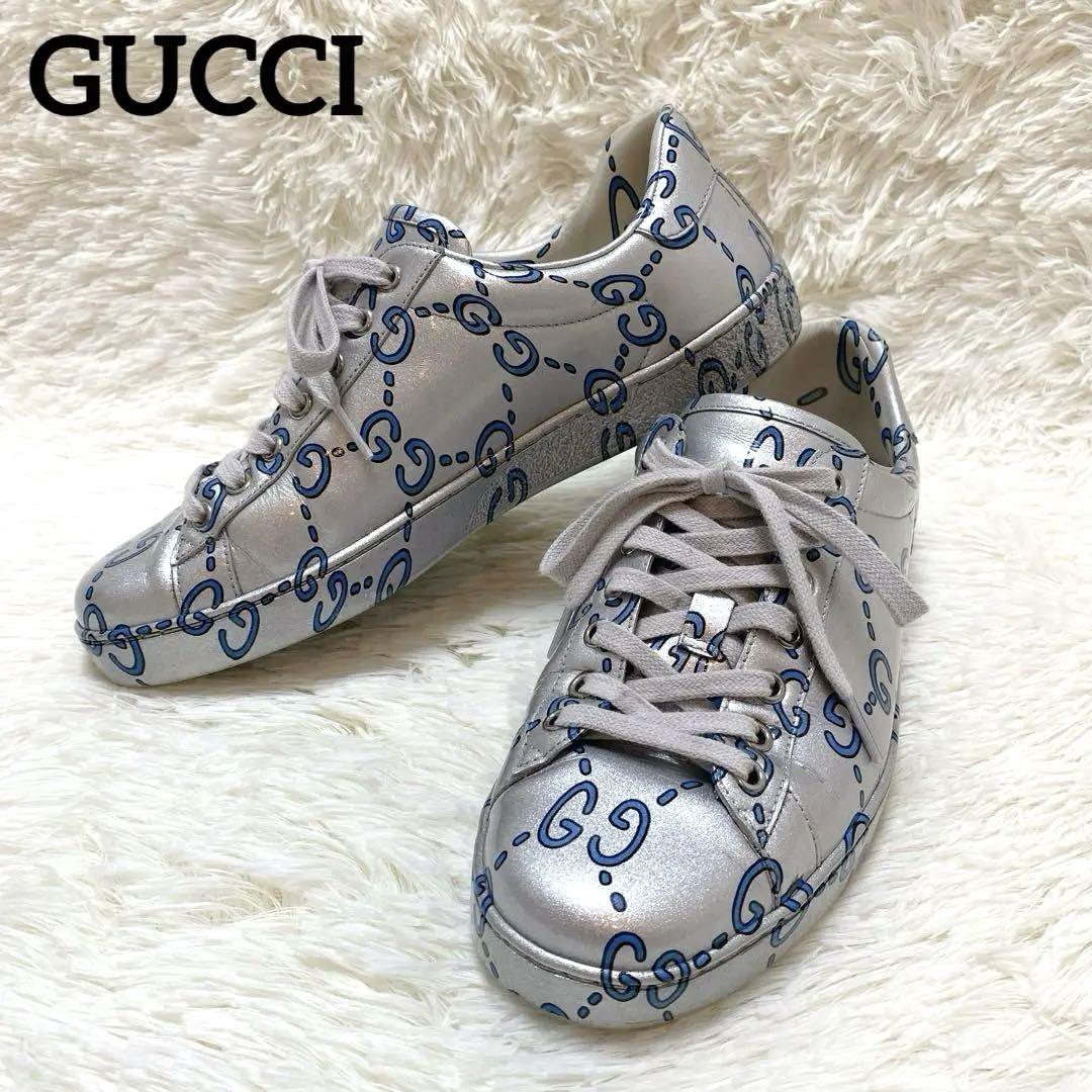 ✨美品✨GUCCI グッチ GGパテントレザー スニーカー