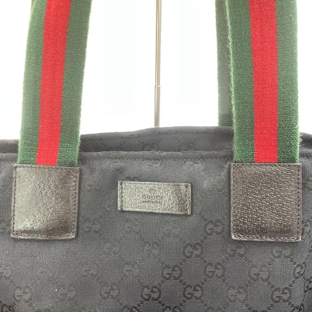 GUCCIグッチGGキャンバスマザーズバッグ トートバックシェリーライン