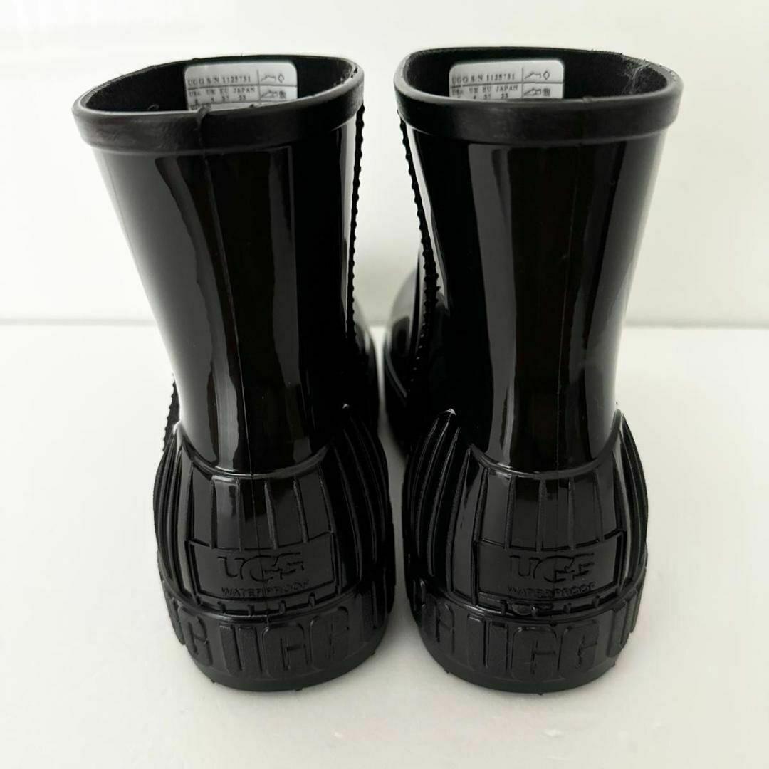 UGG レインシューズ 23センチ長靴 レインブーツ ショート 黒 ブーツ
