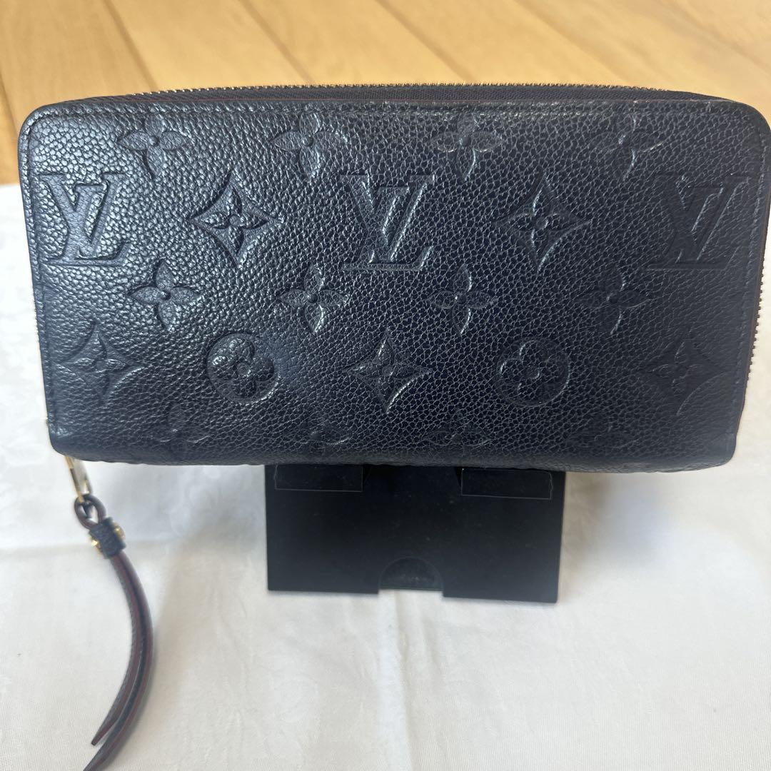 使用感少なめ　VUITTON アンプラント　ジッピーウォレット　マリーヌルージュ ルイヴィトン ジッピーウォレット モノグラム アンプラント