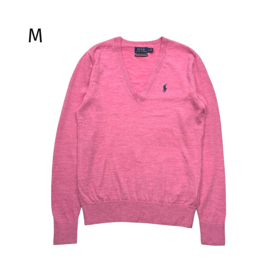 ポロラルフローレン 洗える ニット セーター メリノウール　Ｖネック ホースロゴ