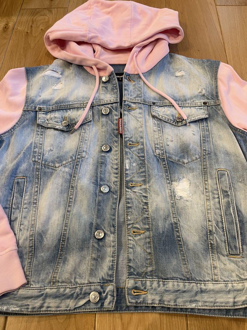 DSQUARED2 フード付きデニムジャケット M
