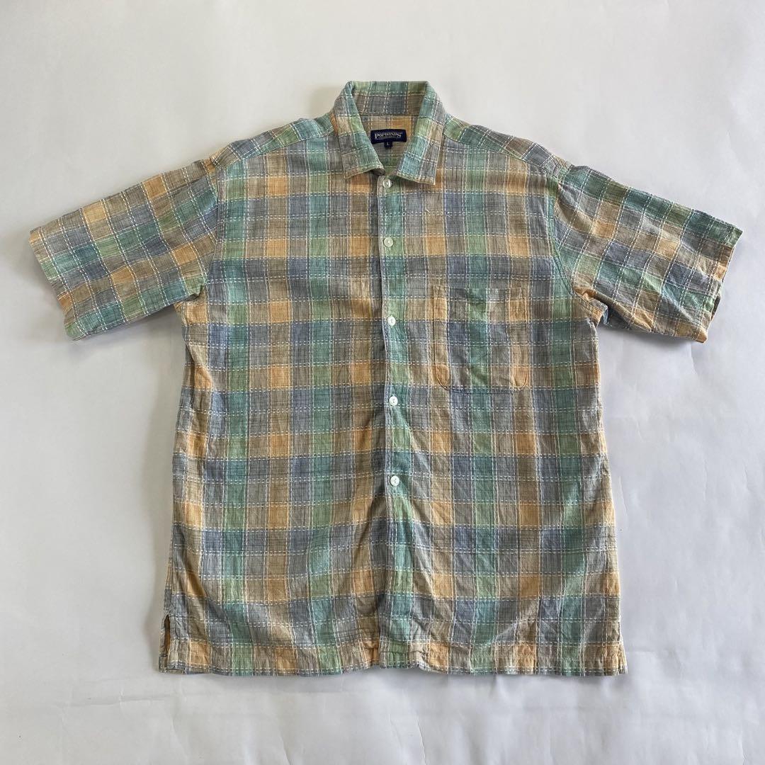 vintage チェック シャツ 短丈 cityboy Y2K e172