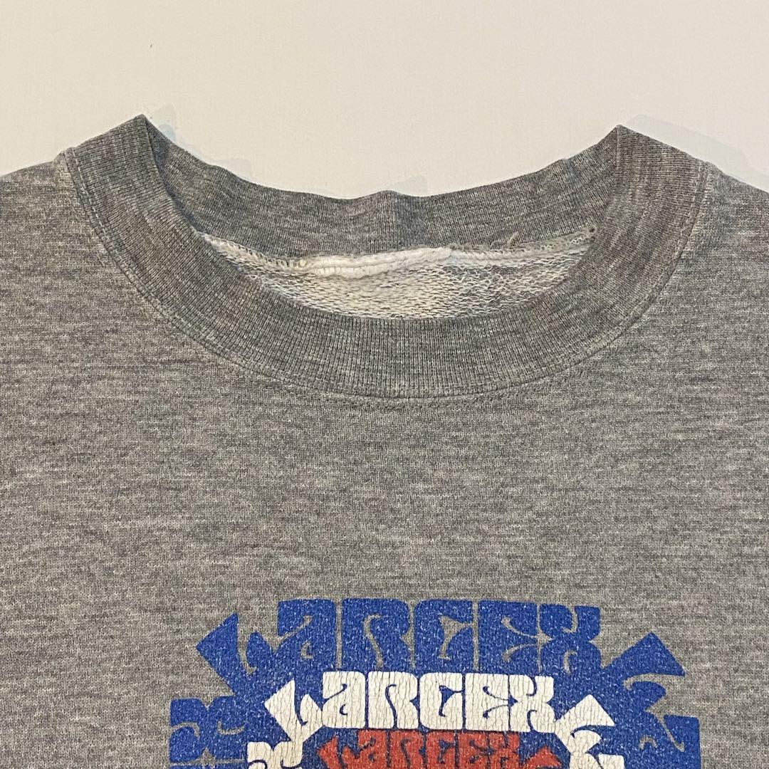 90s XLARGE エクストララージ 前面プリントスウェット グレー L相当