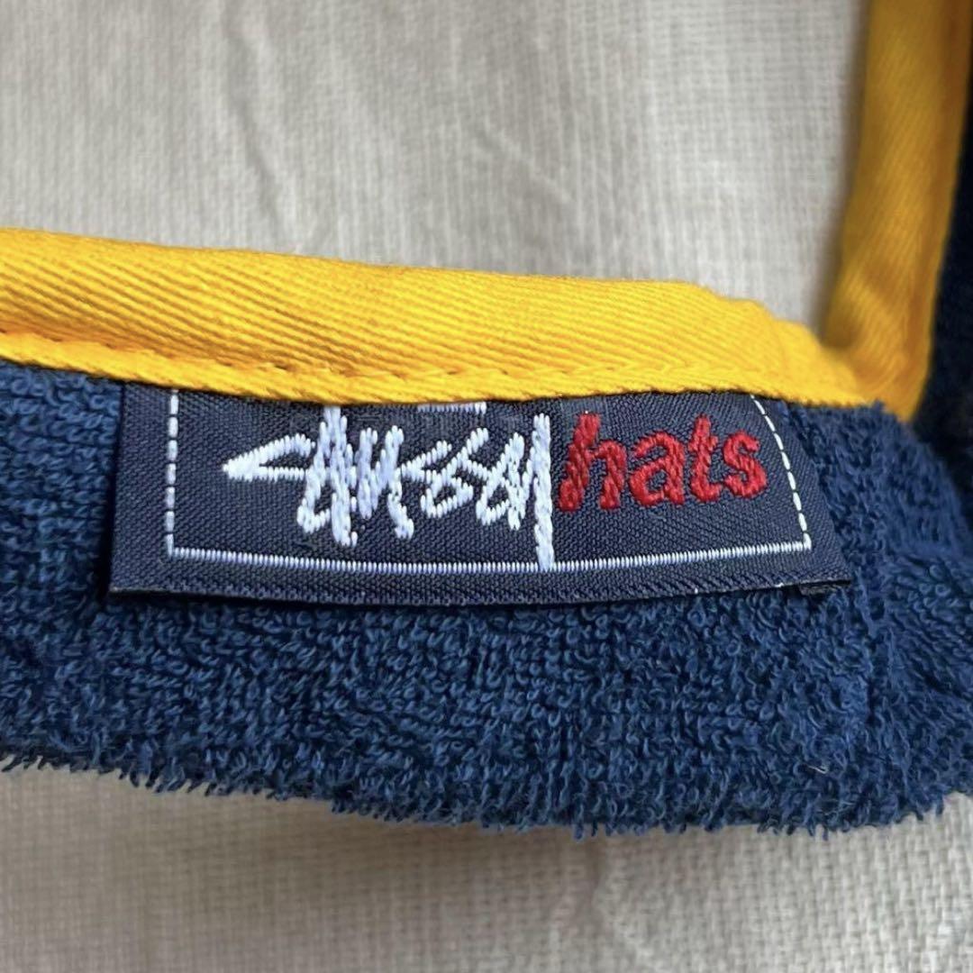 90s dead stock old stussy サンバイザー 紺タグ 刺繍 - メルカリ