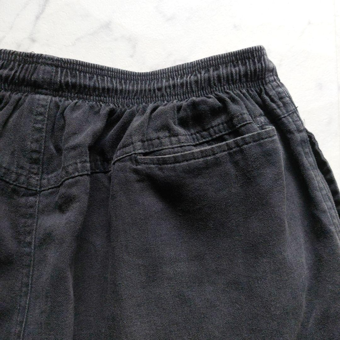 90s USA製 ステューシー STUSSY ビーチショーツ L ブラック