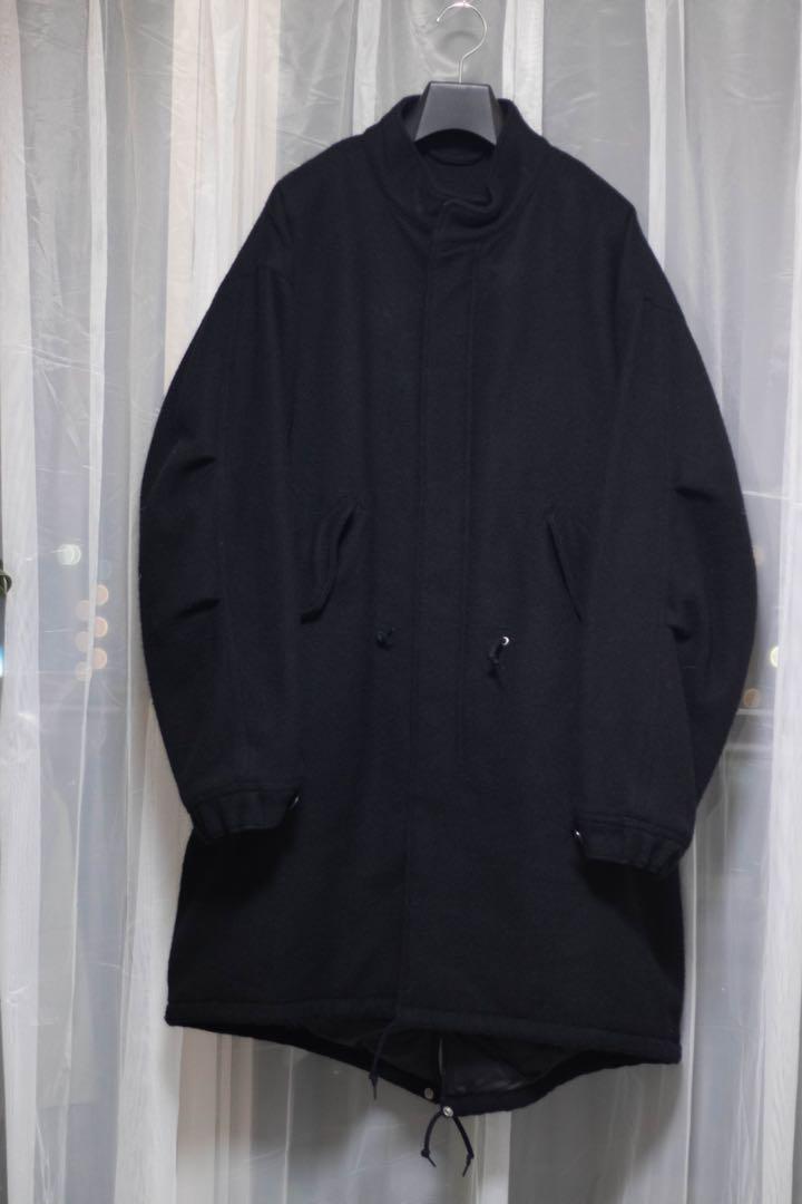 BEAMS 黒 ウール ロングコート
