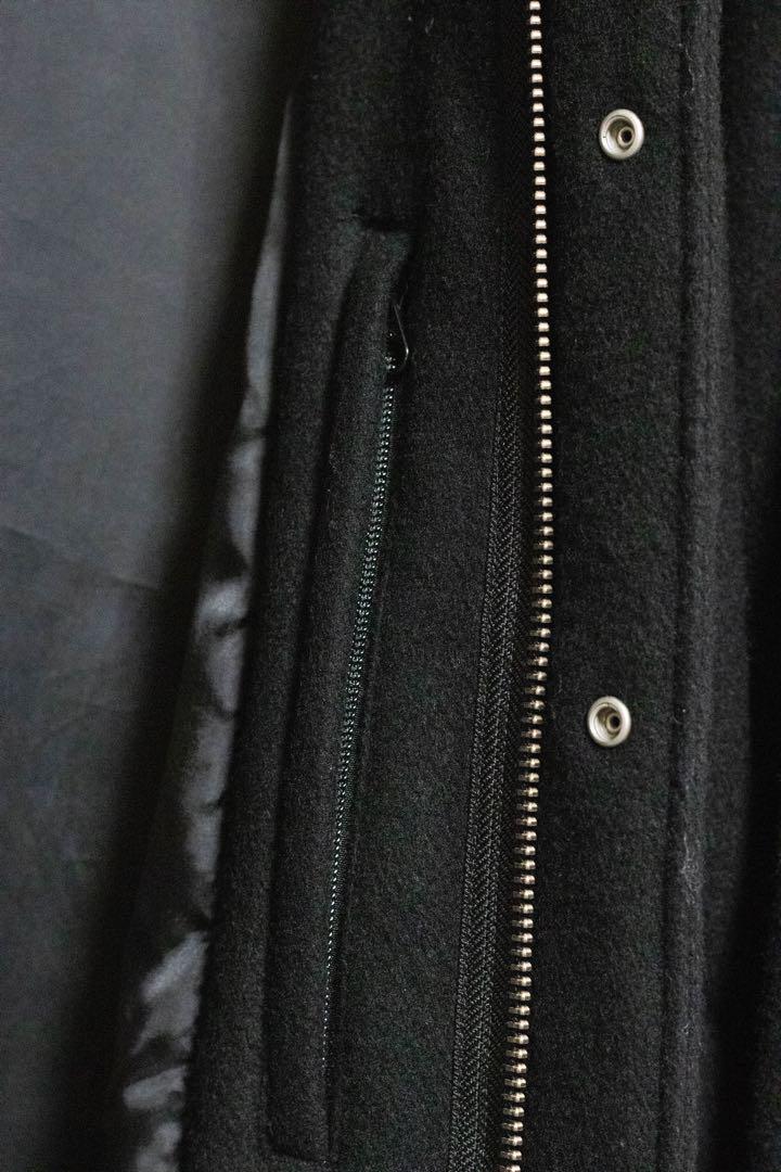 BEAMS 黒 ウール ロングコート
