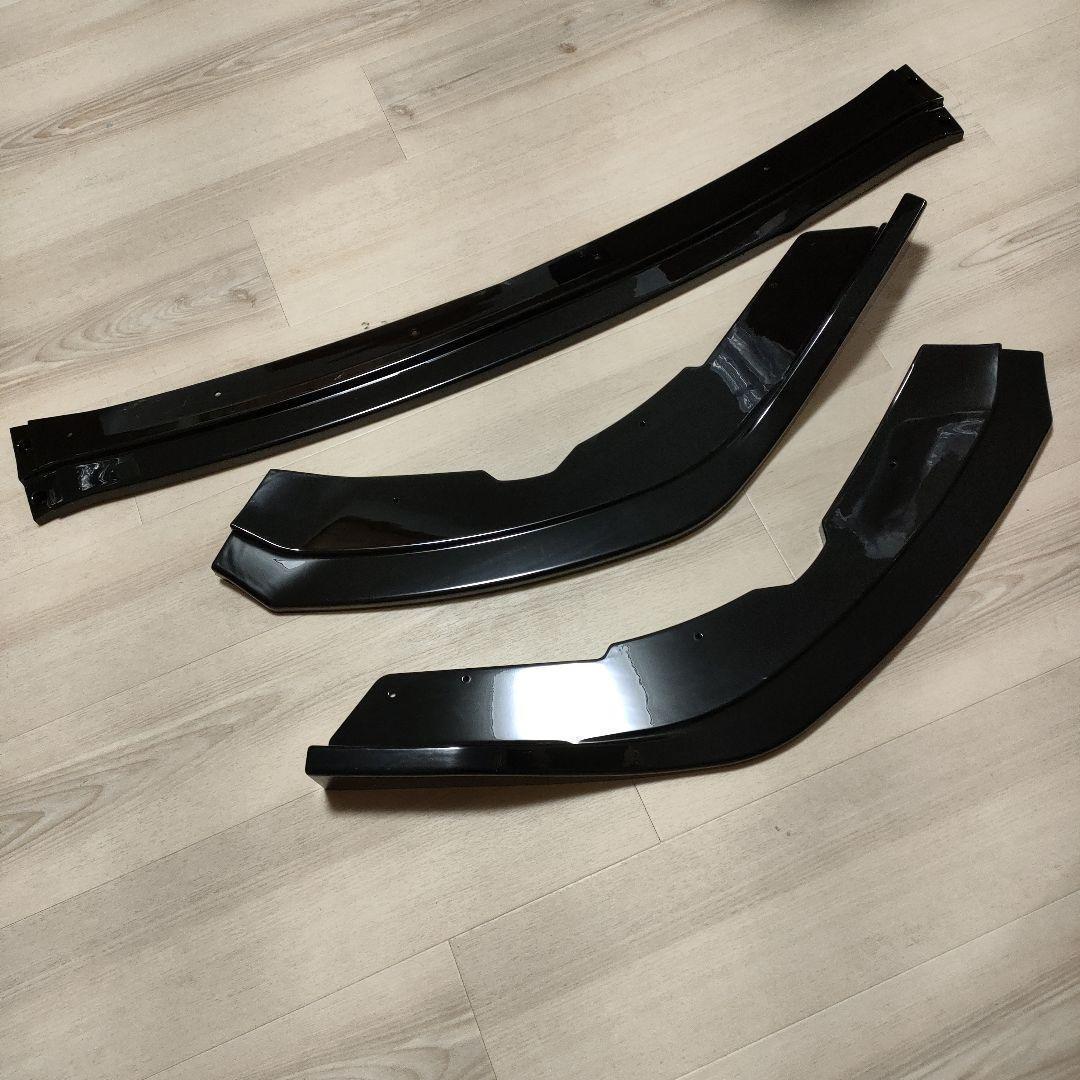 ブラックWRX GRB GVB GRF 後期型専用設計 フロントリップスポイラー