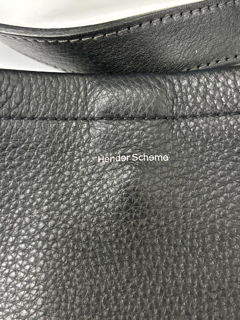 Hender Scheme ブラックレザーサコッシュ