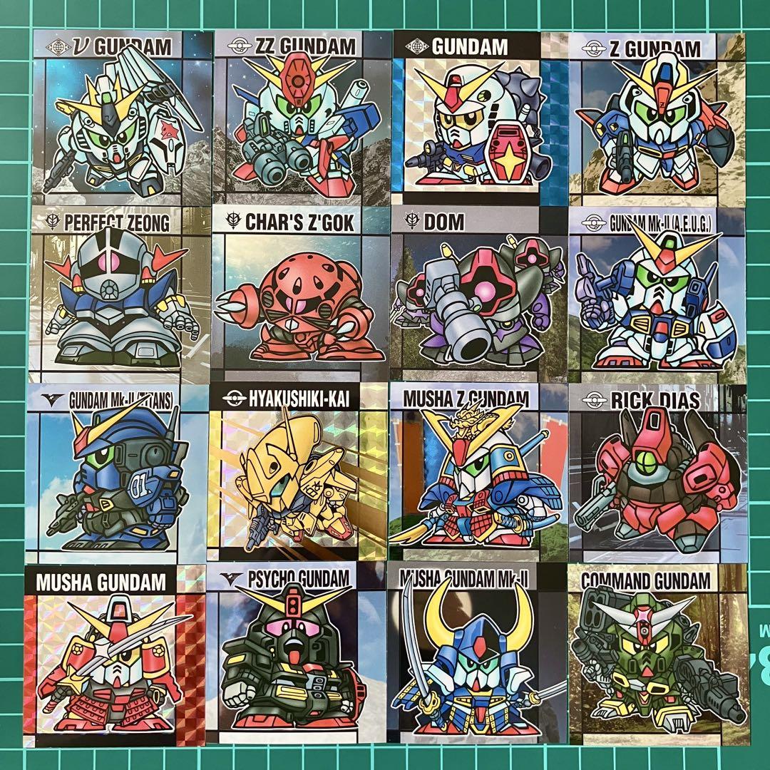 ＜フルコンプ＞　元祖SDガンダム　スナック　メタリックシール　レア　ホロシール