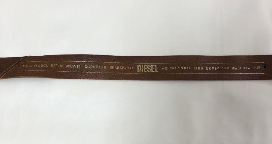 DIESEL ディーゼル　ベルト　メンズ　牛革