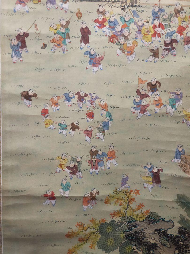 掛け軸 肉筆保証の中国画 aSUC2-m55855504523 最安値お得