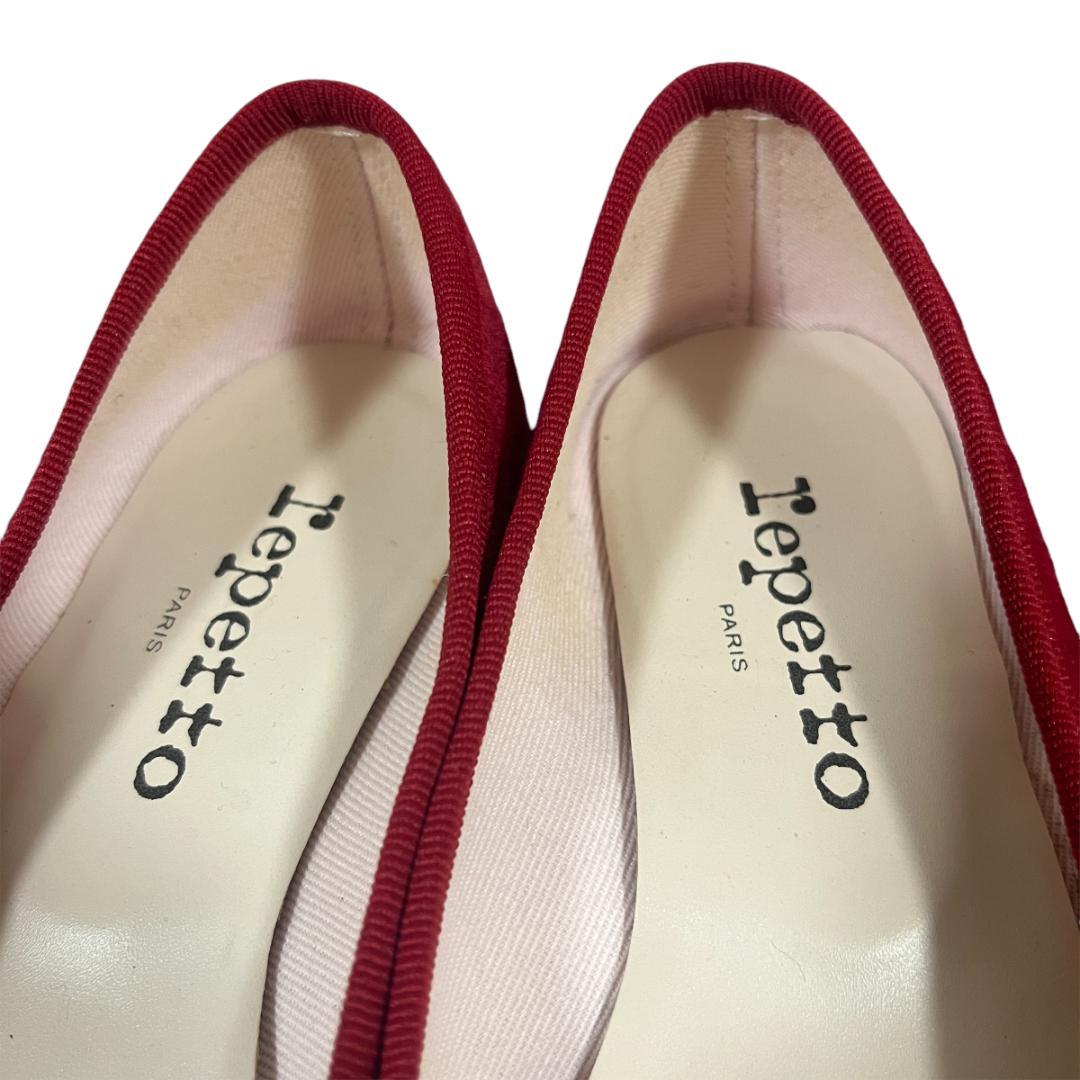 大得価限定SALE 美品 repetto バレーシューズ フラットシューズ スエード 赤 22cm 5gF20-m55856336331 安いお買い得