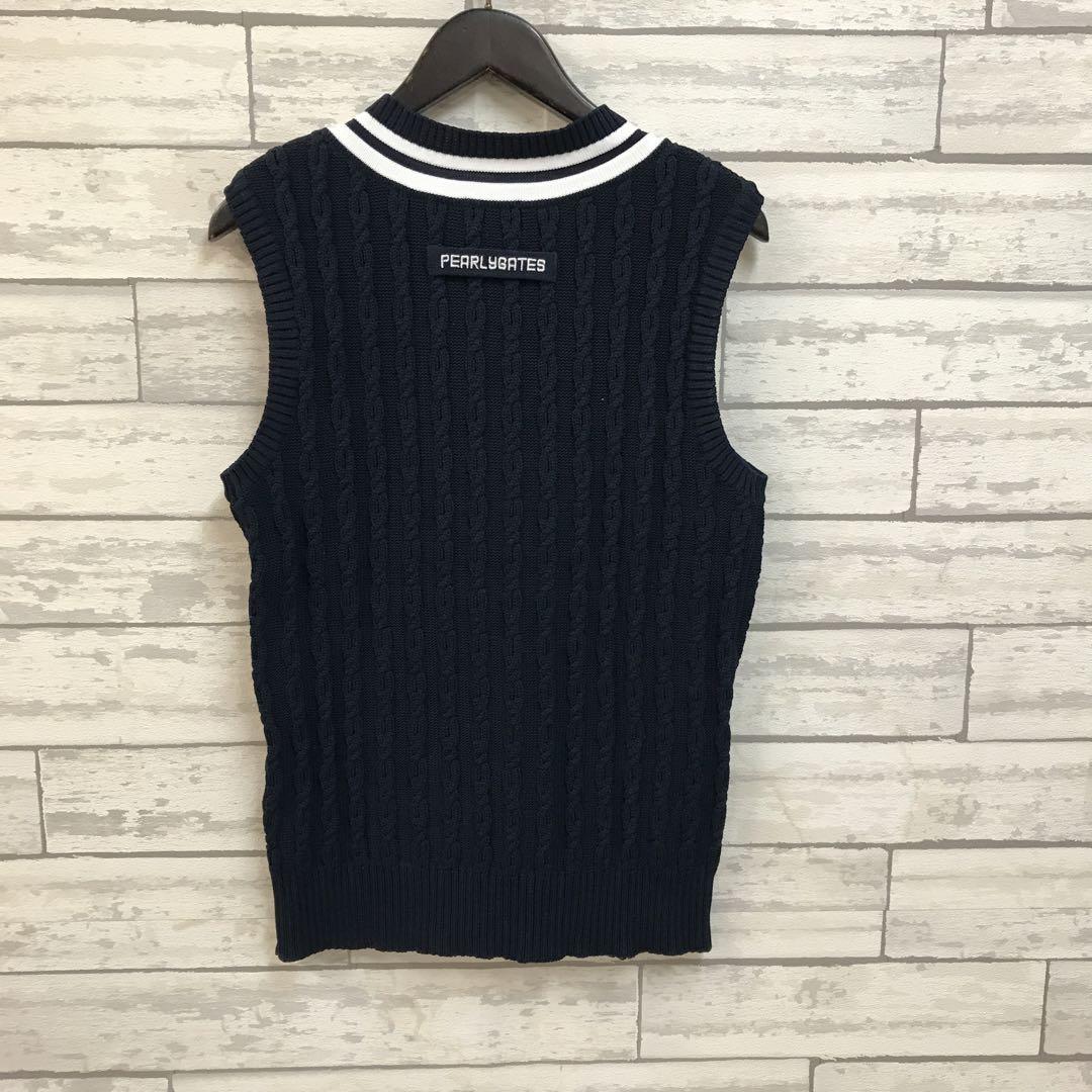 一番の贈り物 ☆511m】美品！M PEARLY ネイビー ベスト メンズ GATES メンズウェア