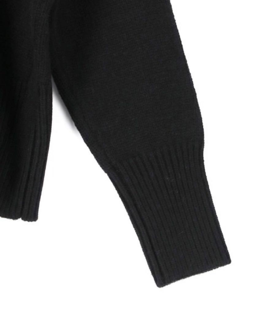 【25％OFF】 ADAM ET ROPE´ バックVネック オーバーサイズ ニット 長袖 トップス
