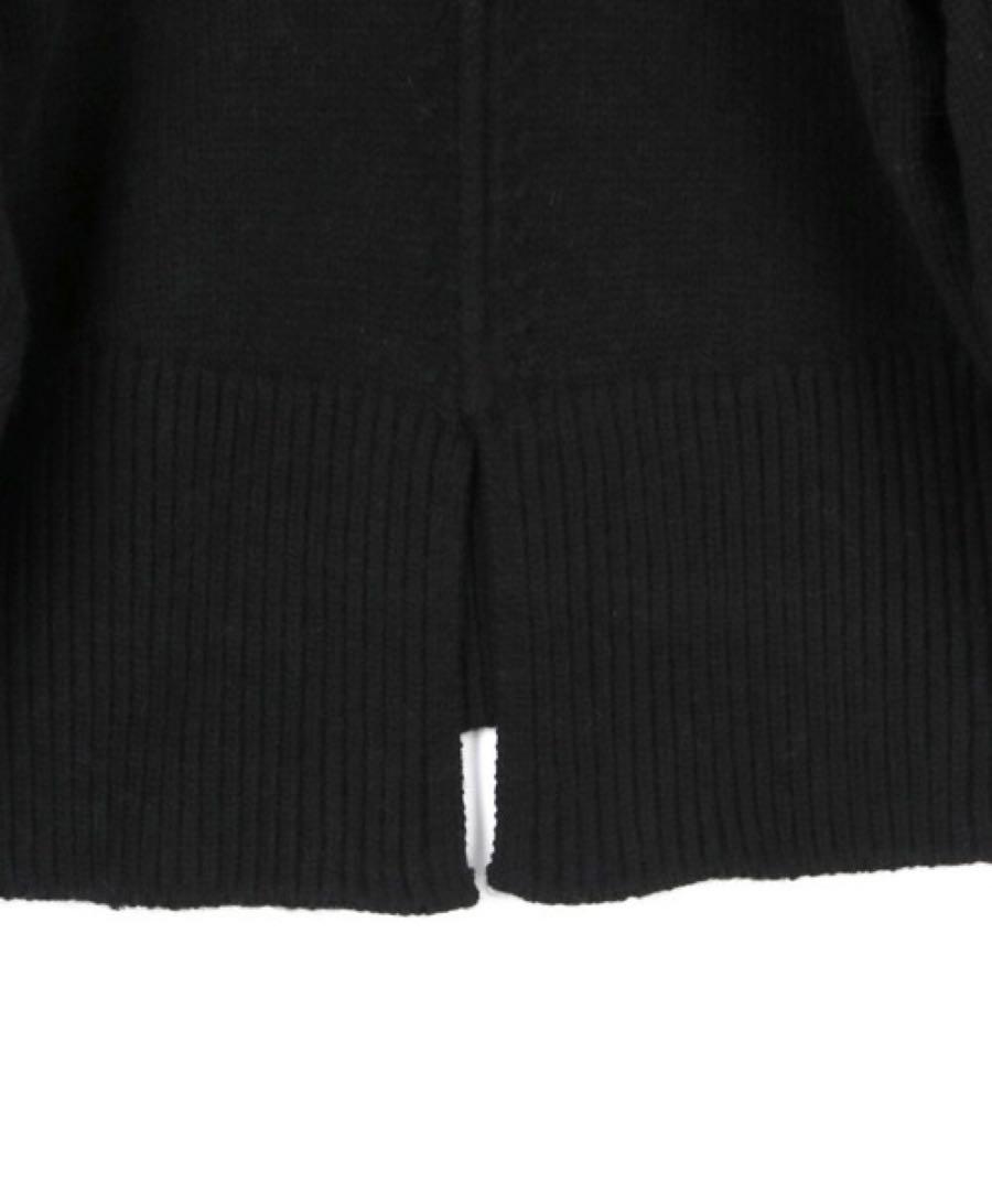ADAM ET ROPE´ バックVネック オーバーサイズ ニット 長袖