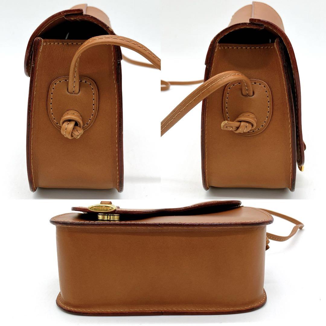 美品【Leather craft by Emi】ショルダーバッグ　レザー