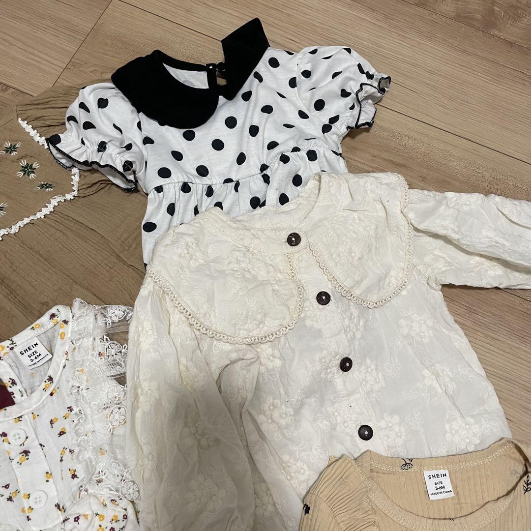 女の子ベビー服70〜90まとめ売り60点以上 ベビー服まとめ売り 女の子 70 80 90 ロンパース 夏服 秋服