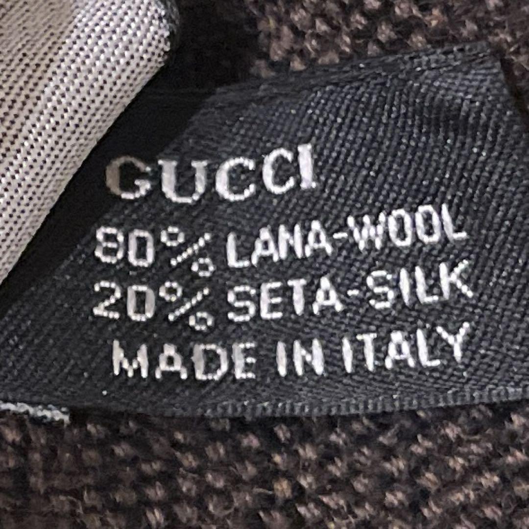 GUCCI グッチ ストール シェリーライン GGロゴ 総柄 ウール