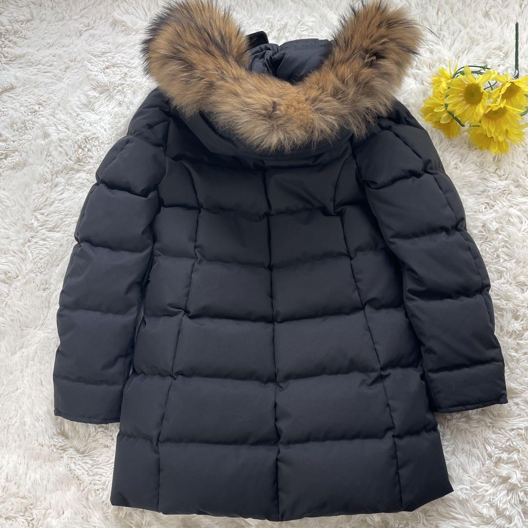 極美品✨ PYRENEX グルノーブルファー 黒 ダウンジャケット レディース