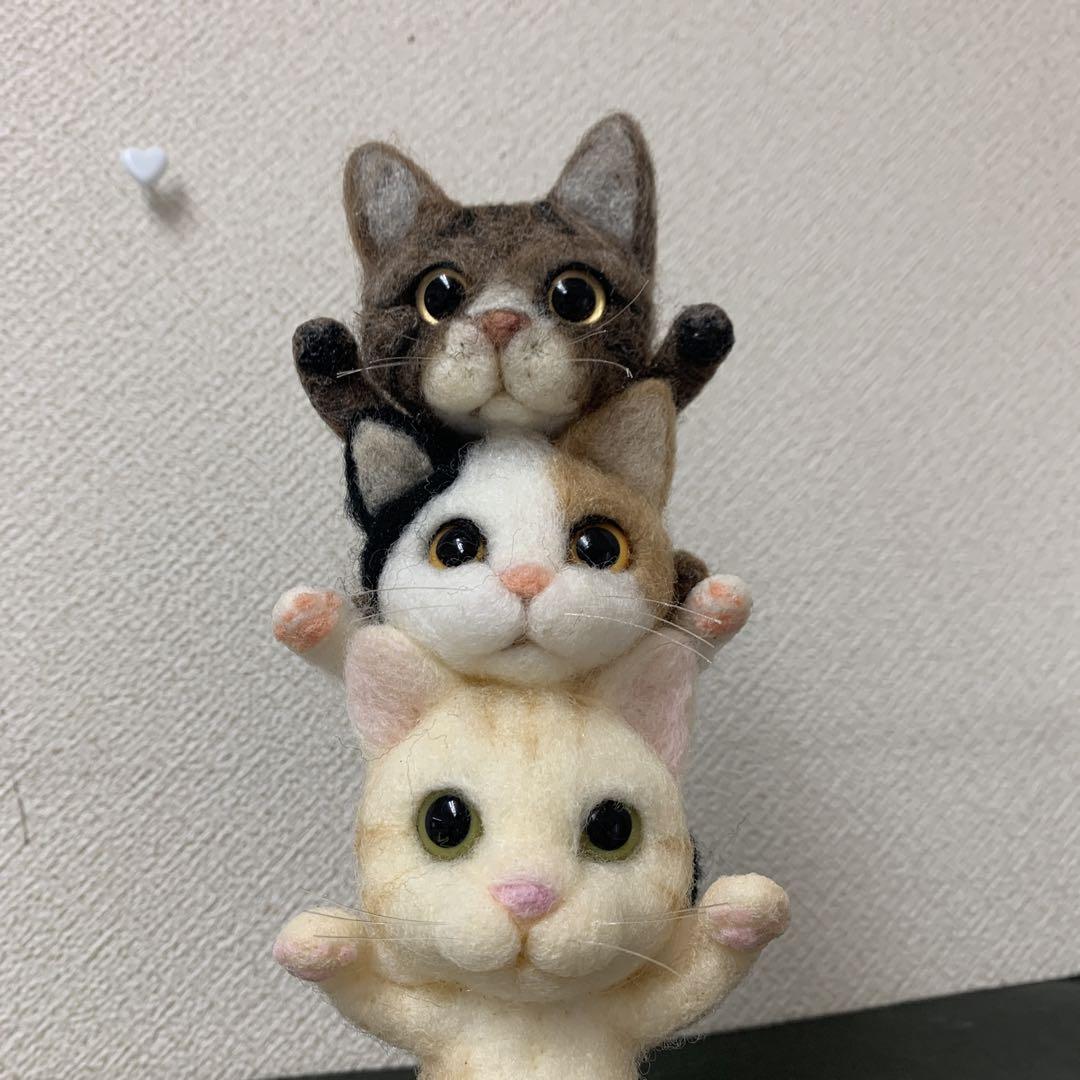 羊毛フェルト キャットタワー(=^x^=) お買い得 promenu.sk