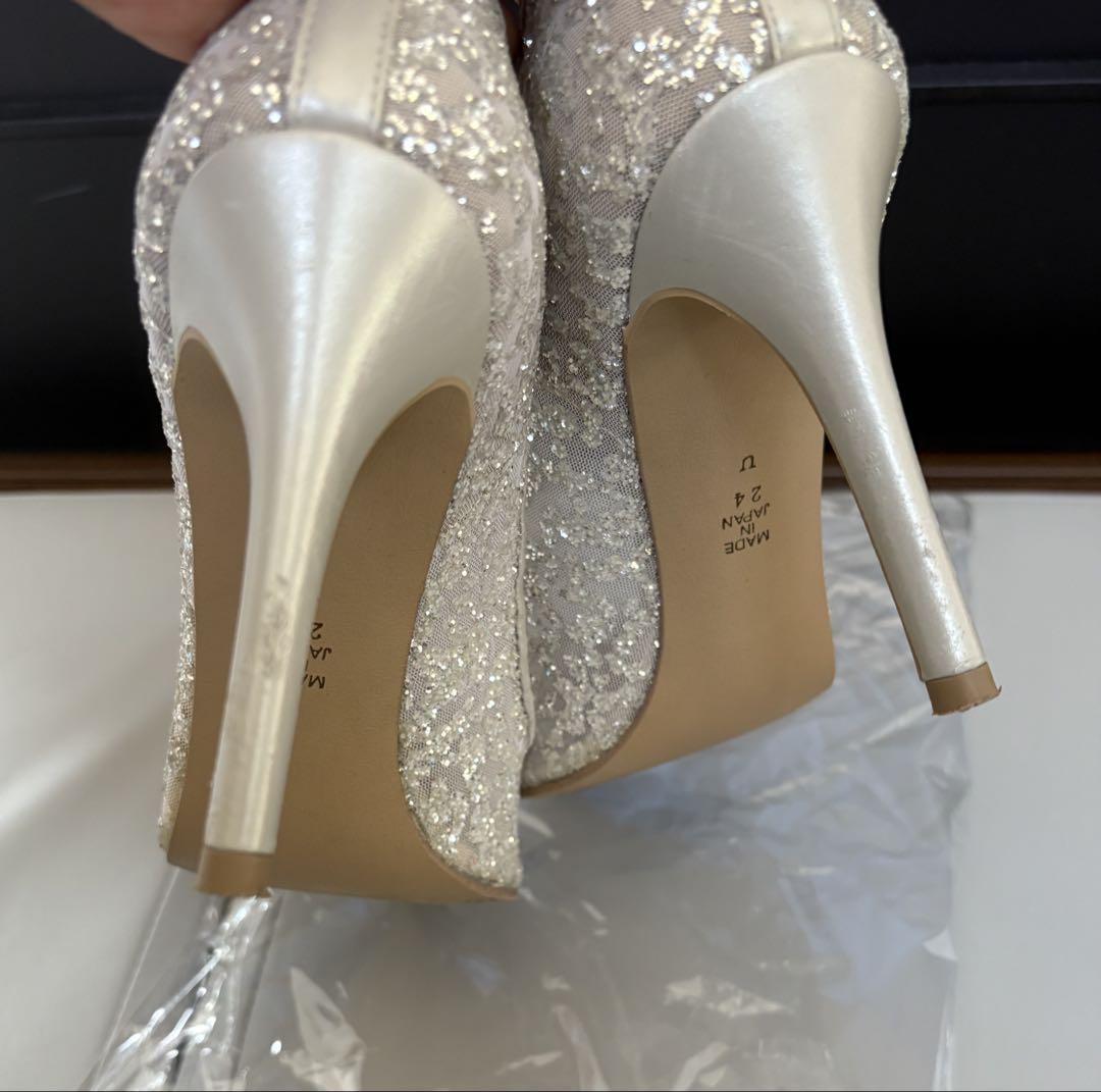 DIANA シルバー グリッター ハイヒール　24cm