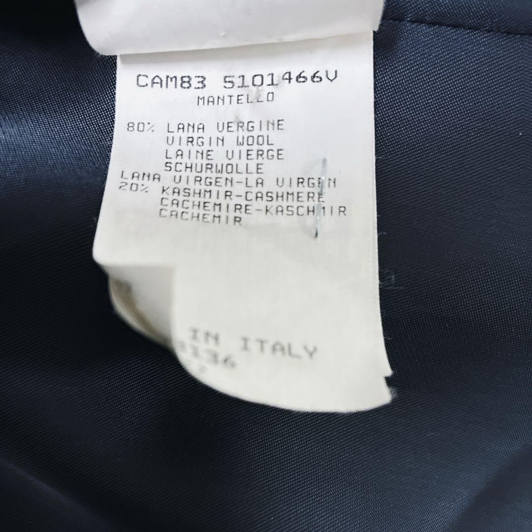 美品✨iBlues マックスマーラ カシミヤ ダブル ベルト ネイビー 42 美品✨iBlues マックスマーラ カシミヤ ダブル ベルト ネイビー 42