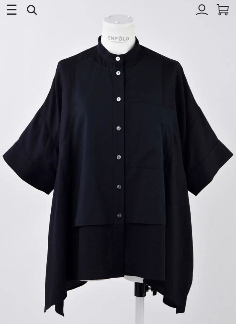 トップス VEST DOCKING SHIRT enfold VEST DOCKING SHIRT（300IS230