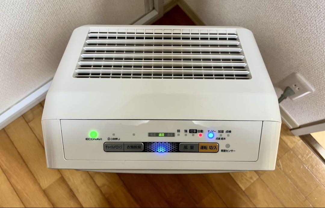 美品 2022年 Panasonic 加湿空気清浄機 ナノイー F-VX40H3