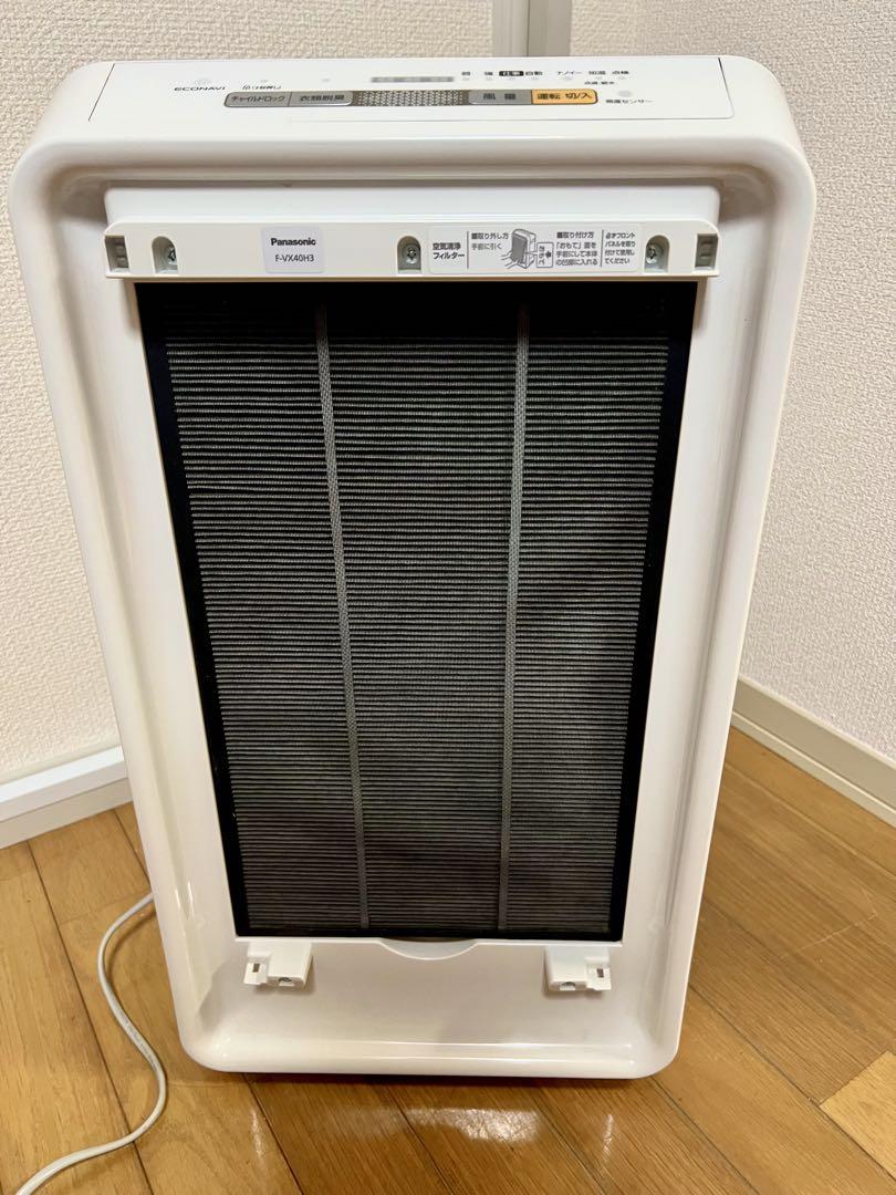 美品 2022年 Panasonic 加湿空気清浄機 ナノイー F-VX40H3