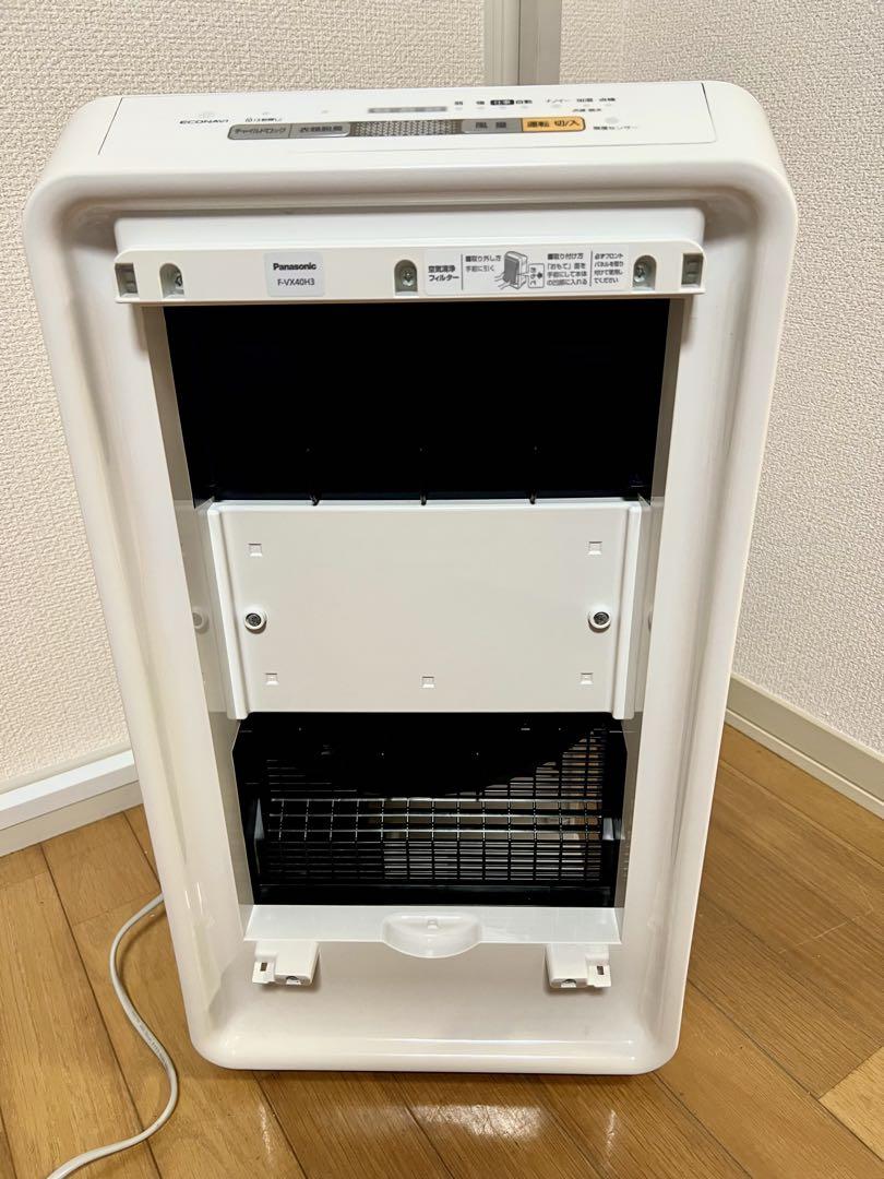 美品 2022年 Panasonic 加湿空気清浄機 ナノイー F-VX40H3