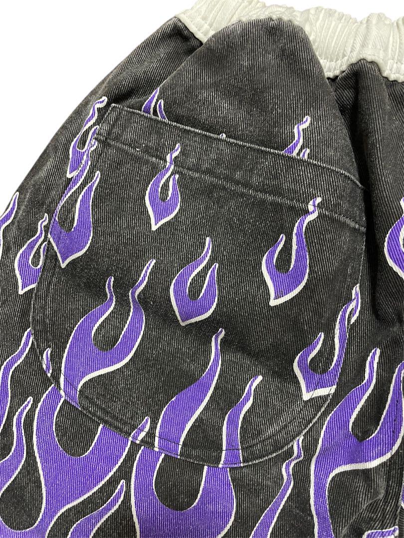 US三軒茶屋 Flames Printed Easy Short Pants