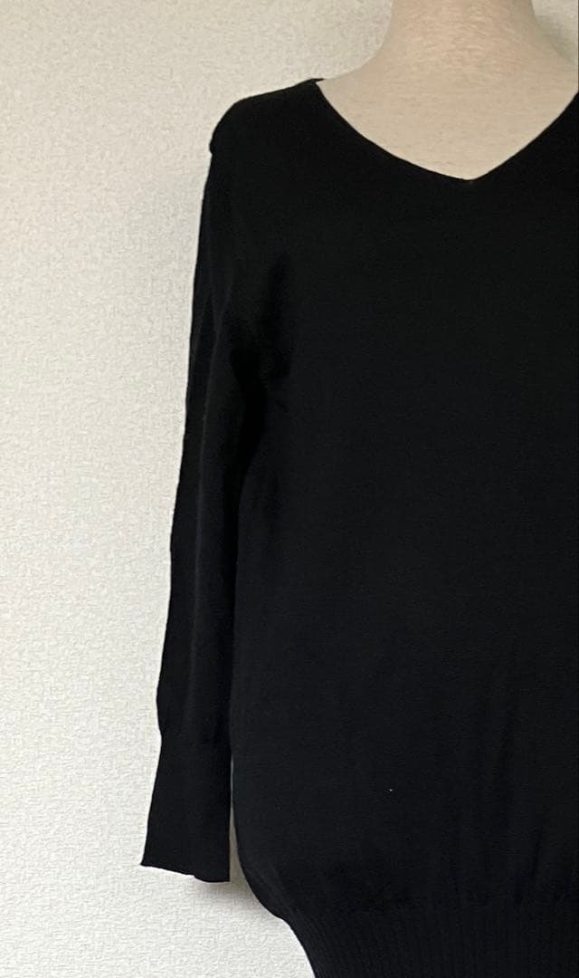 ジュンヤワタナベコムデギャルソン VネックニットプリーツワンピースFREE SIZE