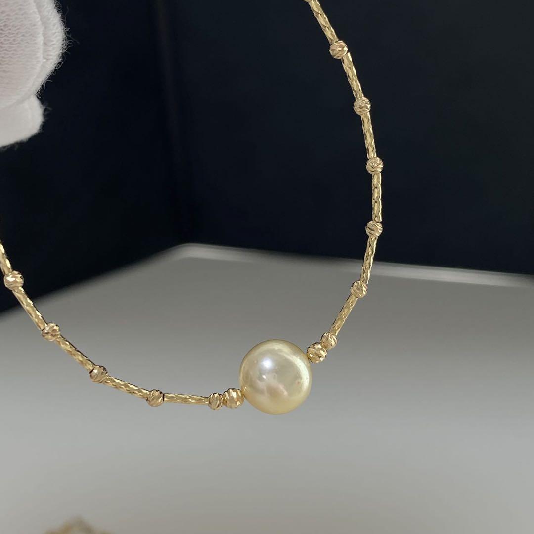 Akoya真珠ルル通ブレスレット 8〜8.5mm 18K金 17.5cm