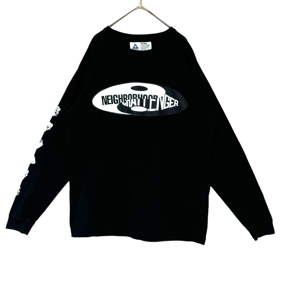 【美品】チャレンジャー×ネイバーフッド★ Mix Logo SkullロンT