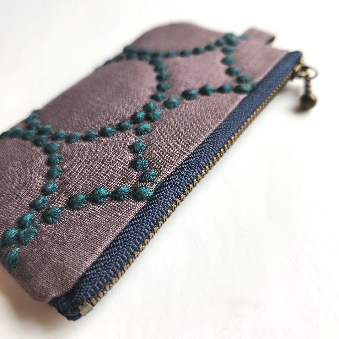 ハンドメイド ミナペルホネン タンバリン ミニポーチ 【受注制作