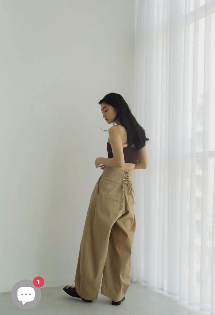 Knuthmarf high waist laceup pantsクヌースマーフ