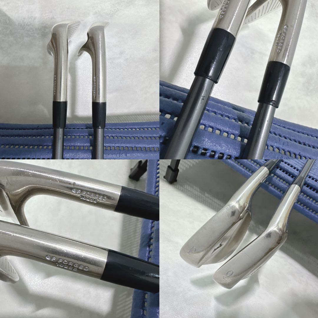 MP-5 ホワイトサテン仕上げ 限定 FORGED 9番 PWアイアン2本セット