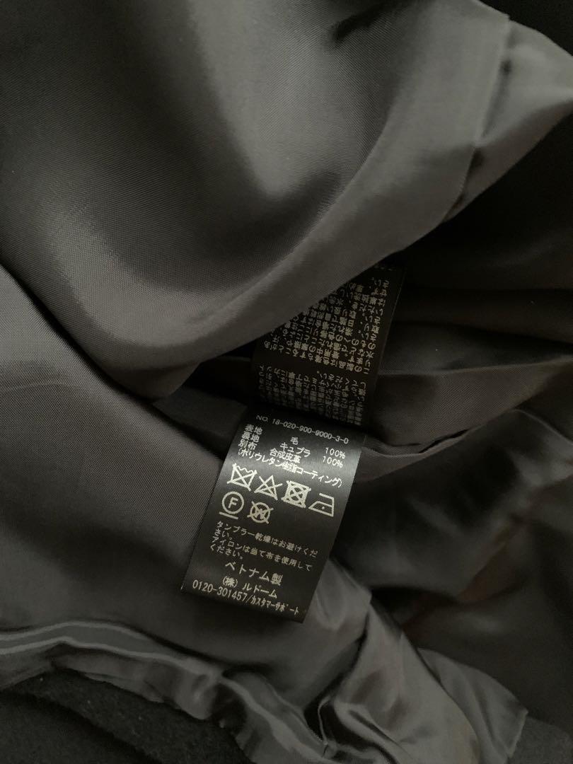 極美品♦︎IENA 定番二重織りシャルムフードコクーンコート¥47,300ブラック