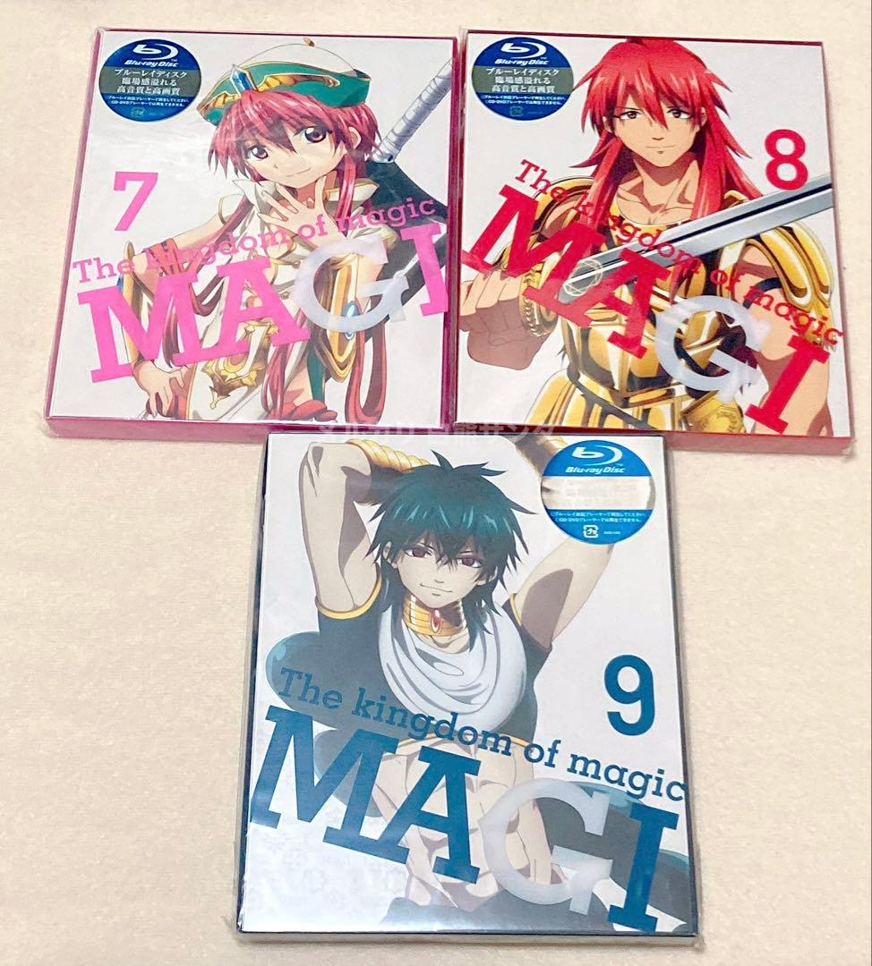 【匿名配送】 マギ 第2期 ブルーレイ BOX全巻・公式アンソロ・限定ラバスト