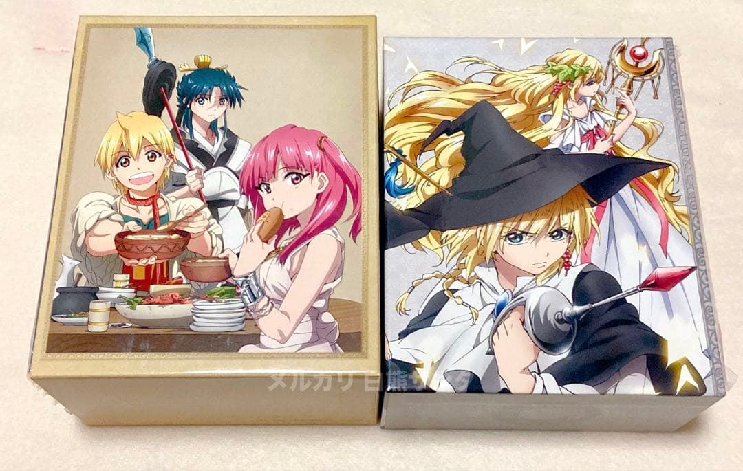 【匿名配送】 マギ 第2期 ブルーレイ BOX全巻・公式アンソロ・限定ラバスト