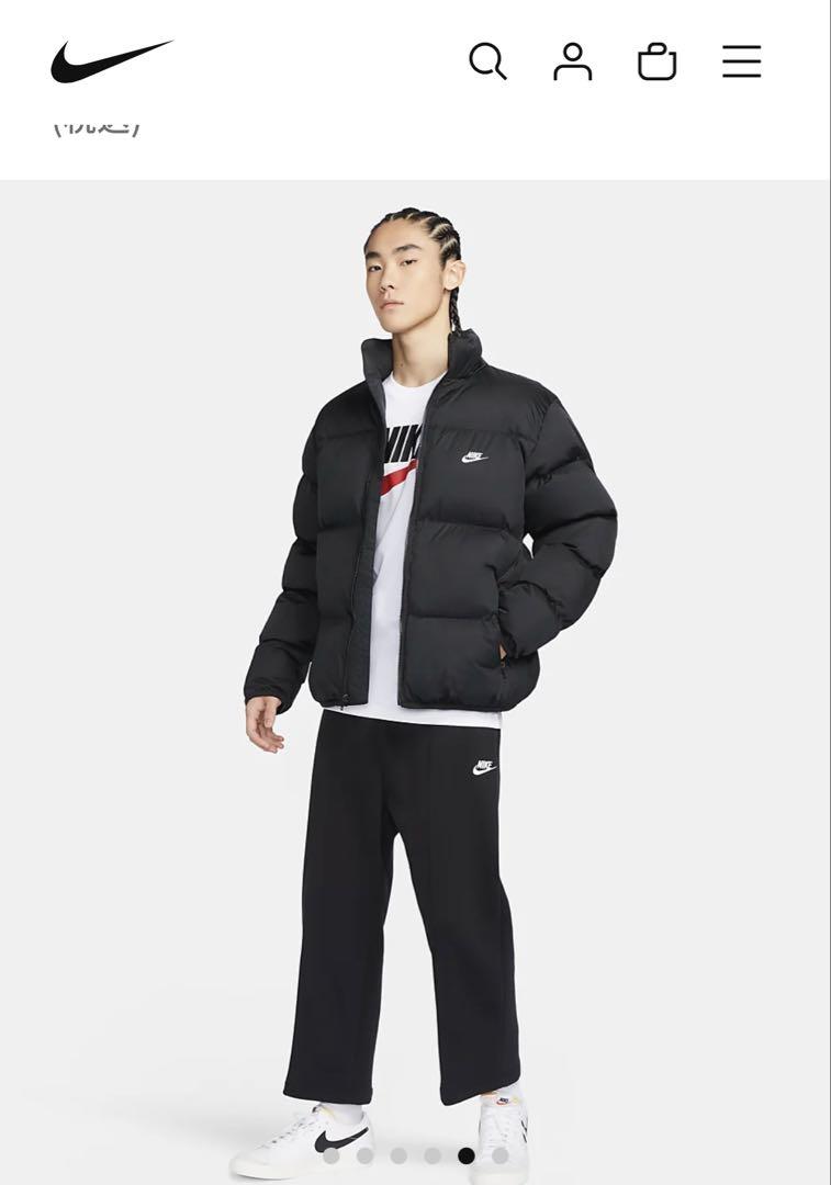 タイムセール最大値下げ中！　Nike ブラック ダウンジャケット NIKEダウンジャケット