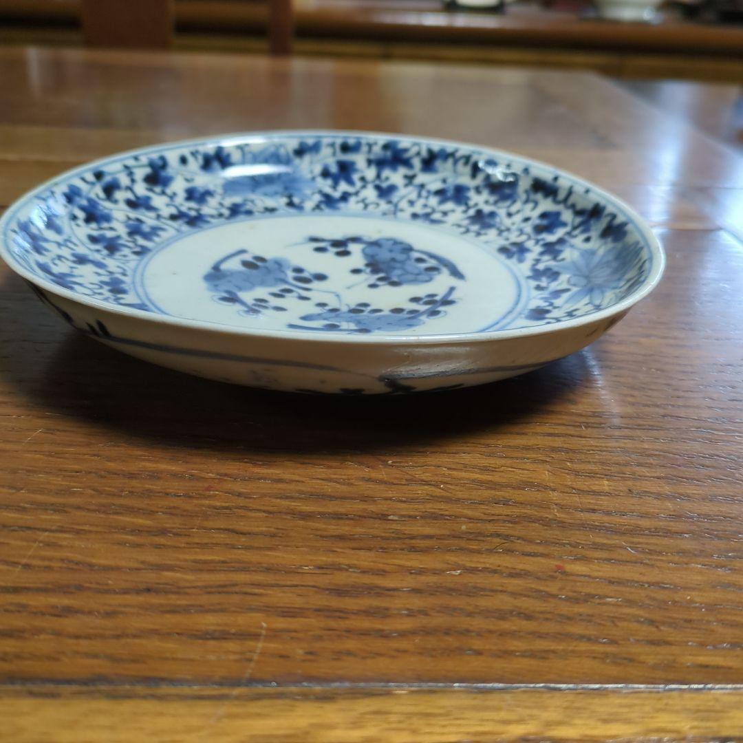骨董 古伊万里 花唐草 中皿 - メルカリ