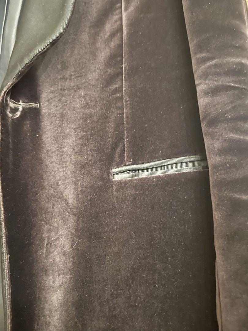 【美品】dunhill ダンヒル ベロアタキシード ジャケット ブラウン