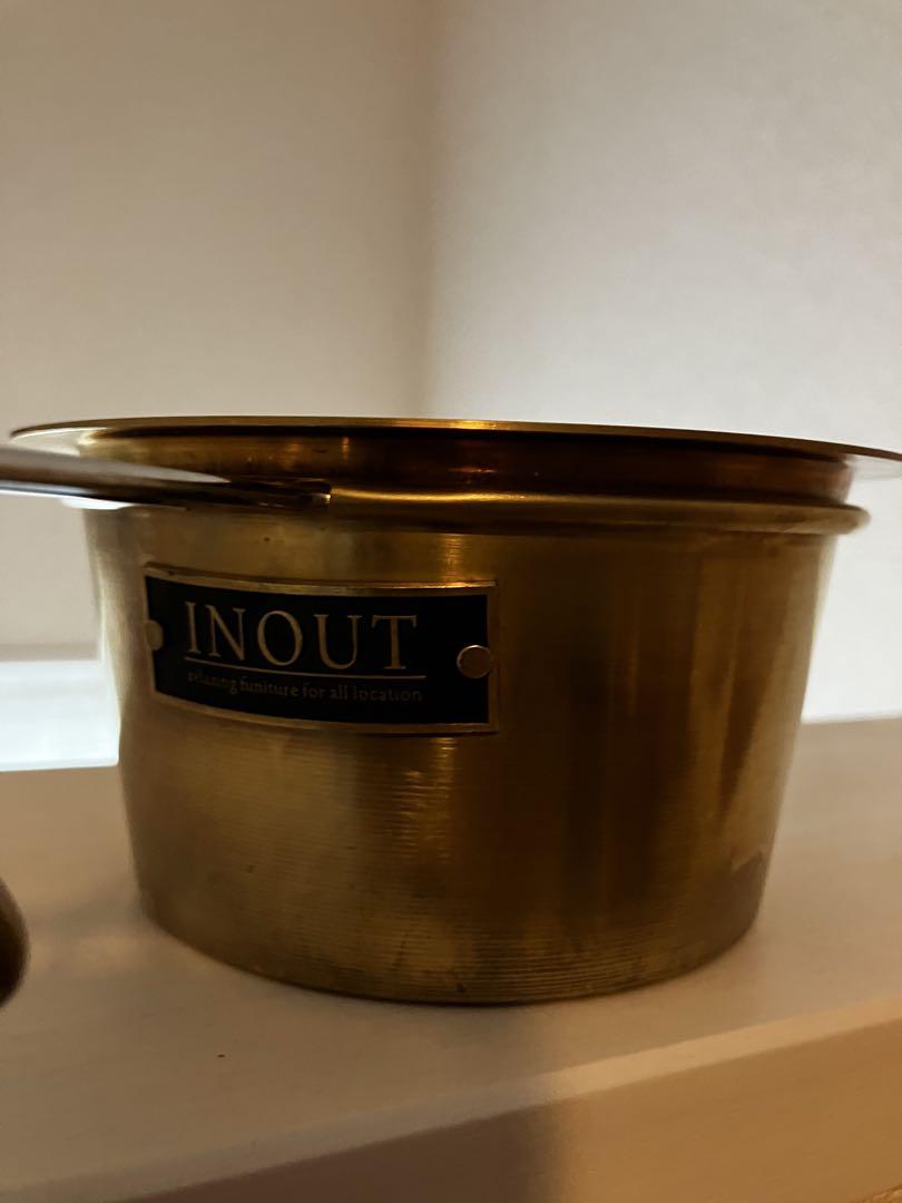イナウト 真鍮製シェラカップ INOUT リッドセット