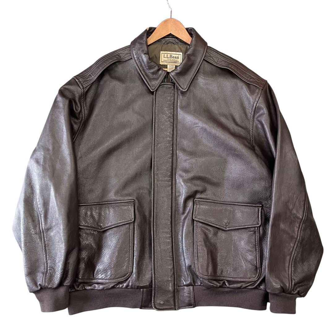 ジャケット・アウター 80's llbean A-2type leather jacket 希少 LLbean レザージャケット A-2 type フライトジャケット