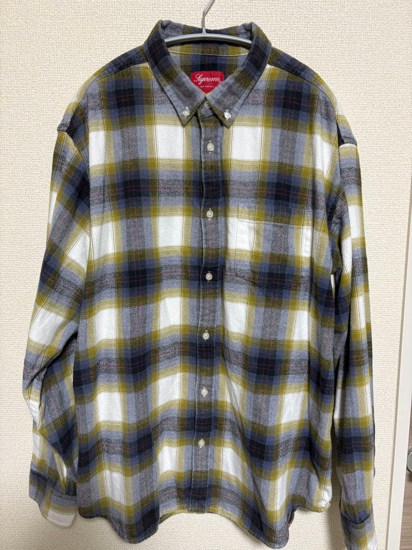 Supreme 2025SS ボタンダウンネルシャツ チェックシャツ LL SUPREME