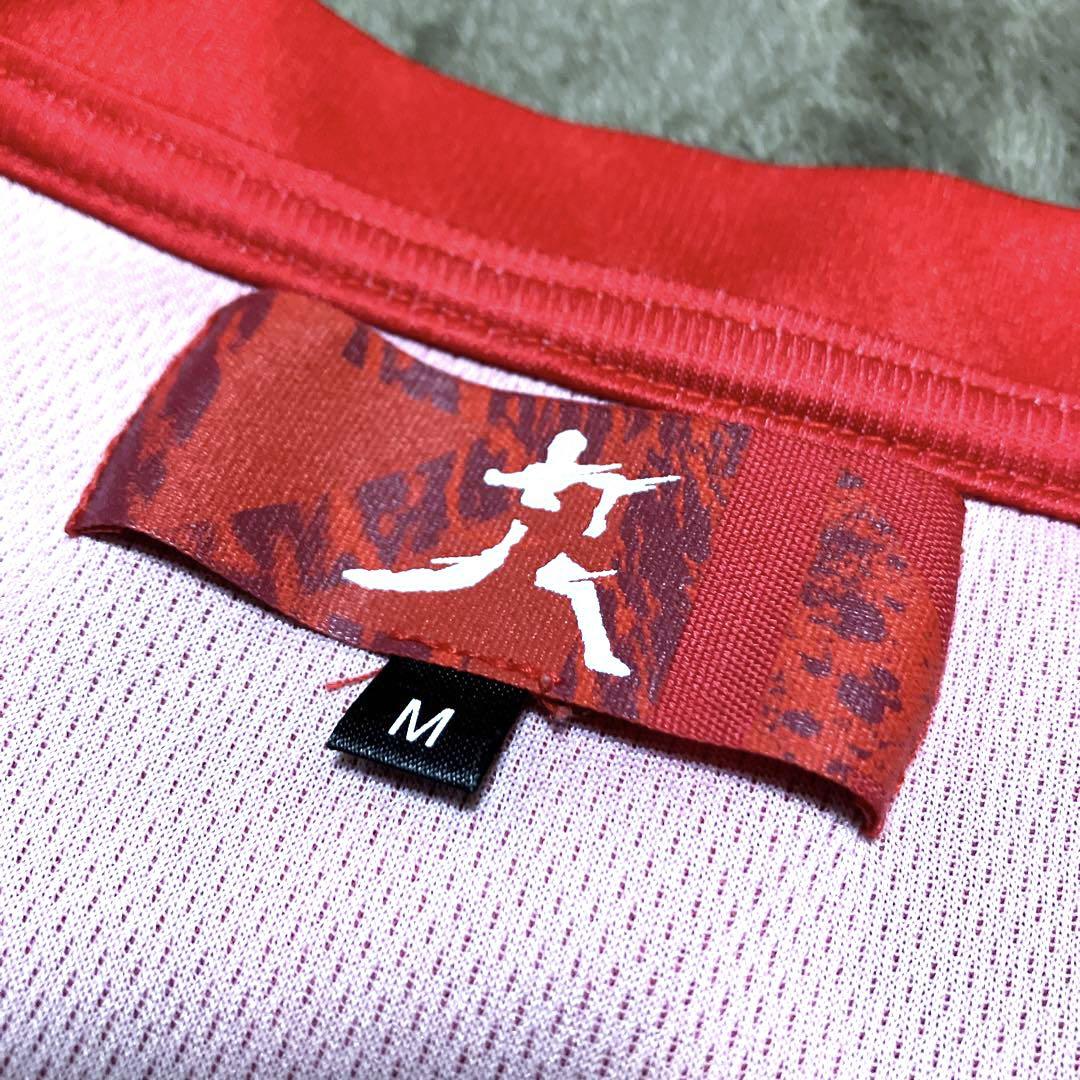 美品】DESCENTE デサント 大谷翔平 二刀流シルエットTシャツ 赤