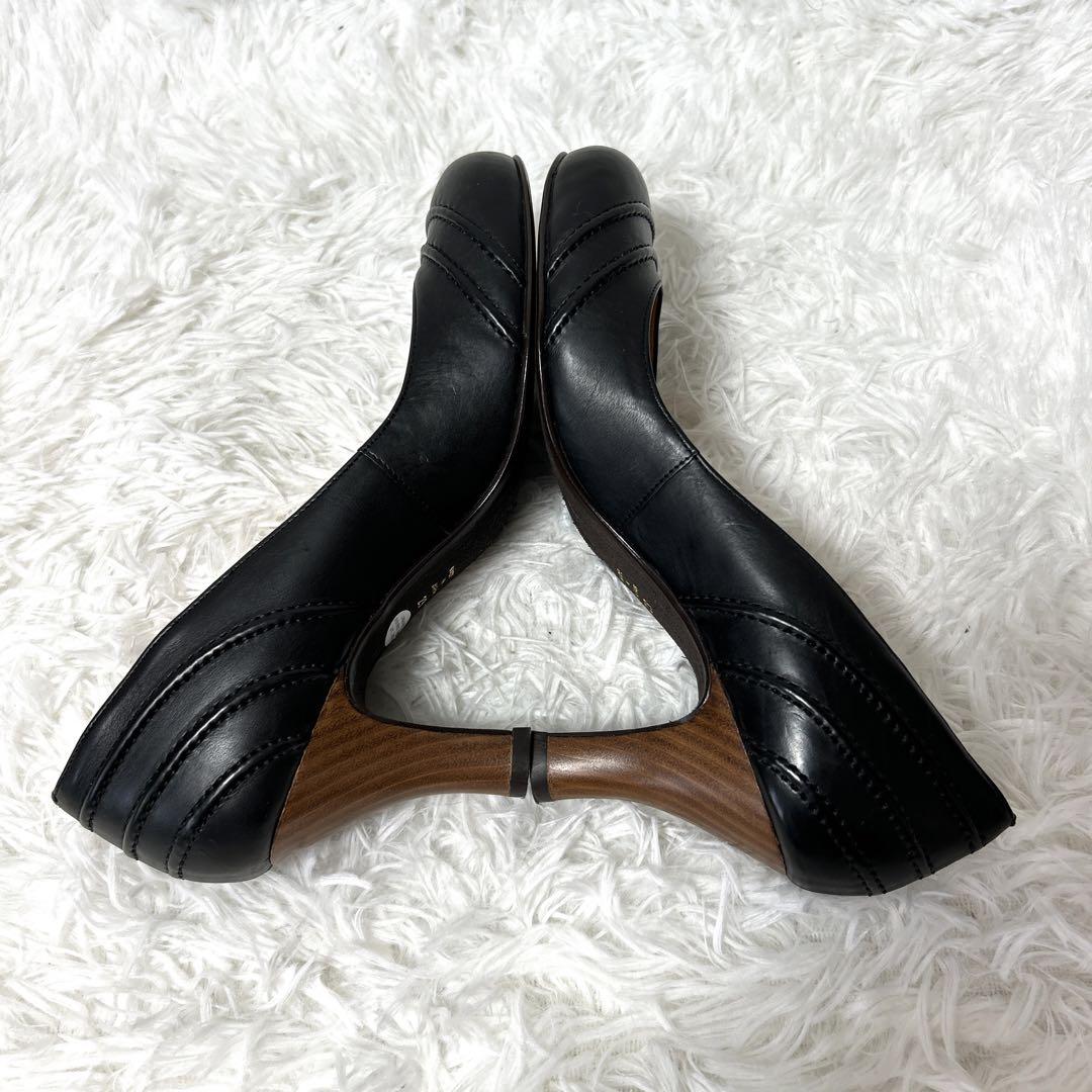 【極美品・未使用級】atelier brugge レザー走れるパンプス 23cm